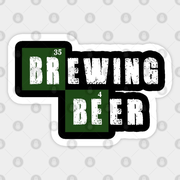 Brewing Beer Funny Chemistry Sticker by TOPTshirt